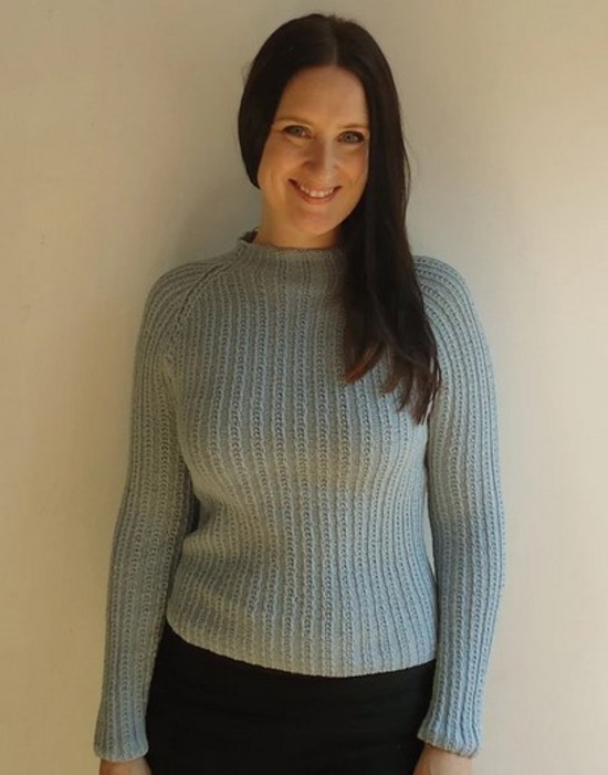 Chic Seed Stitch Ribbed Pullover image 3